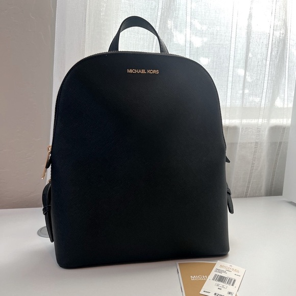 Michael Kors Elegant Black Backpack - Picture 1 of 8